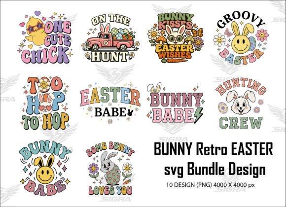 Bunny Retro Easter Wishes Svg Png Design Review