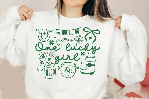 One Lucky Daughter SVG PNG, Retro Groovy