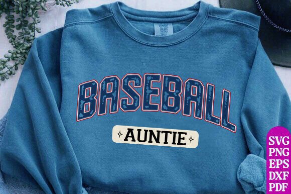 Retro Baseball Auntie Svg Png Review