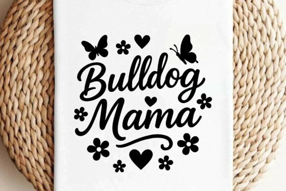 Retro Bulldog Mama SVG T-shirt Design Review