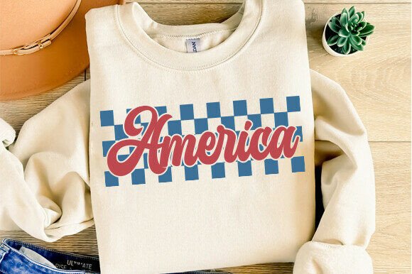 Retro Checkered America Svg Review