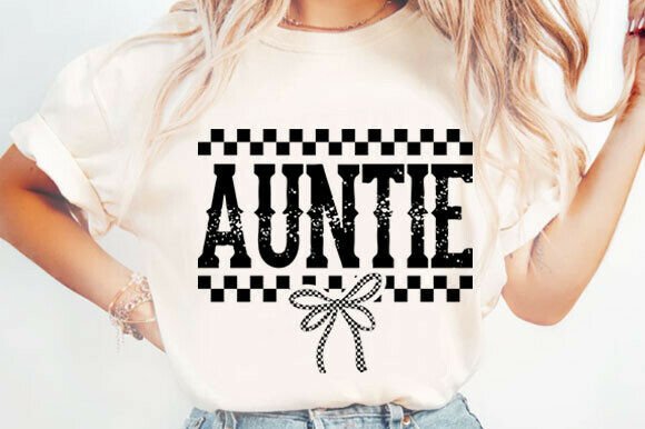 Retro Checkered Auntie Svg Review