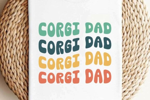 Retro Corgi Dad SVG PNG Review