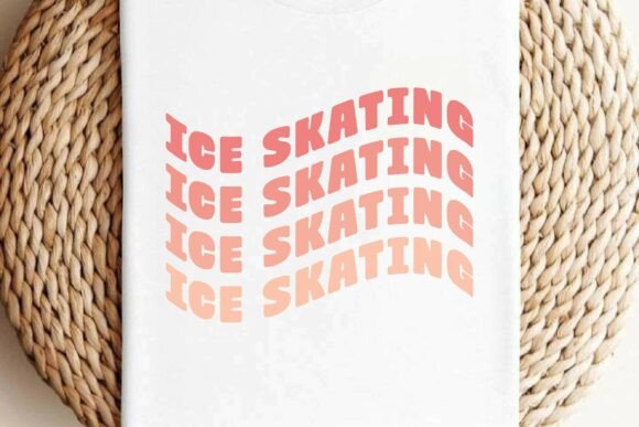 Retro Ice Skating SVG T-shirt Design Review