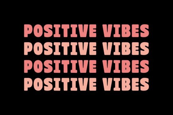 Retro Positive Vibes Svg T-shirt Design Review