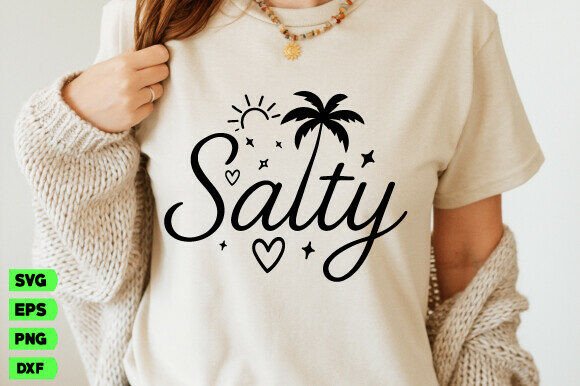 Retro Stripes Salty Svg,Beach Summer Png