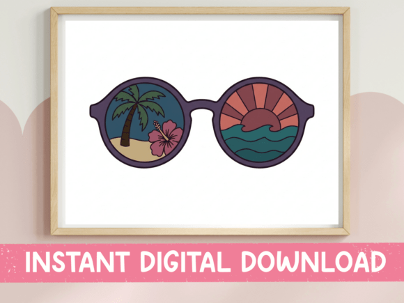 Retro Tropical Sunglasses SVG PNG Review