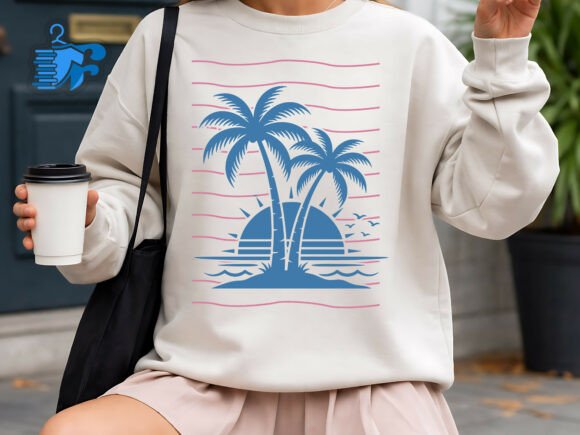 Review: Retro Tropical Sunset SVG